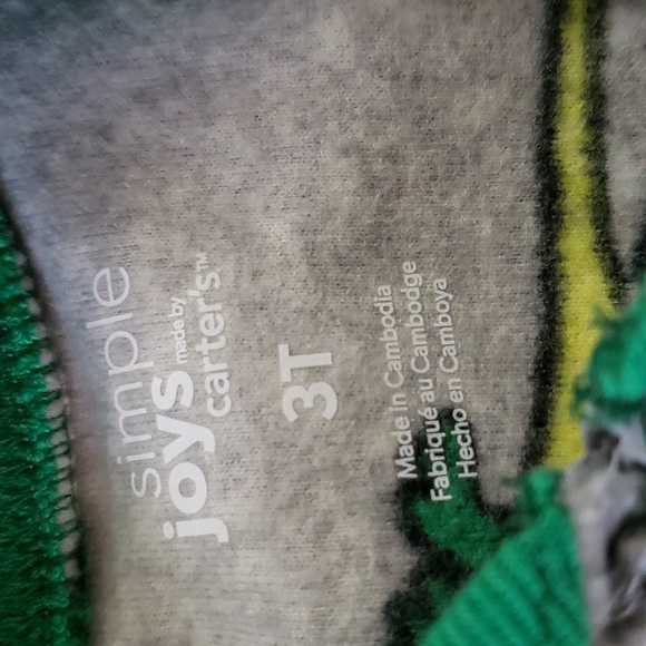 CARTER'S 3T BOYS 1-PIECE FLEECE FOOTIES - Picture 3 of 4